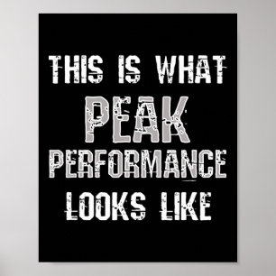 Funny Fitness Gym Workout Bodybui med toppprestand Poster