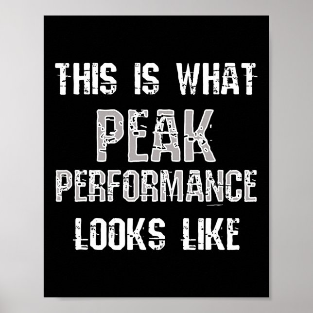 Funny Fitness Gym Workout Bodybui med toppprestand Poster (Framsidan)