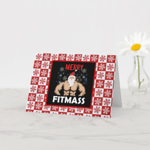 Funny Fitness ThGod jul Fitmas Trainer Kort