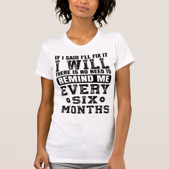  Funny Fix It Handyman Quote Handyman Husband Joke T Shirt (Framsida)