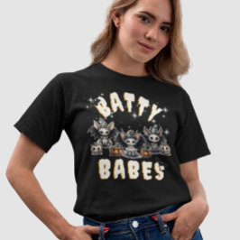 Funny Fladdermus Witch Batty Babes Halloween Match T Shirt