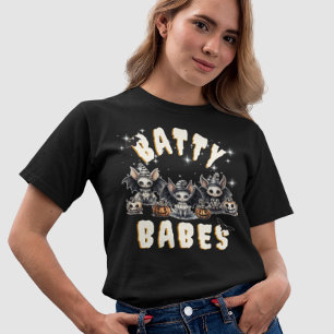 Funny Fladdermus Witch Batty Babes Halloween Match T Shirt