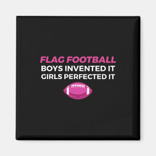 Funny Flagga Football Girl 1 Magnet