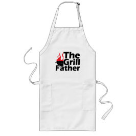Funny Flames Grillfather Apron Långt Förkläde