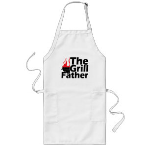 Funny Flames Grillfather Apron Långt Förkläde