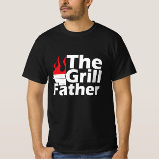 Funny Flames Grillfather T Shirt
