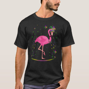 Funny Flamingo Animal Lover Cute Mardi Gras Carniv T Shirt
