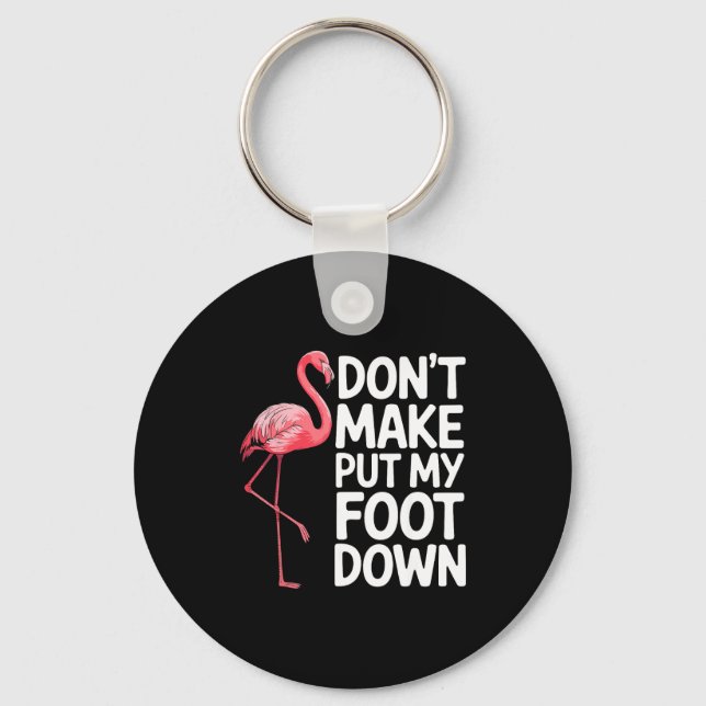 Funny Flamingo Design For Men Women Kids Bird Nk F Nyckelring (Framsida)