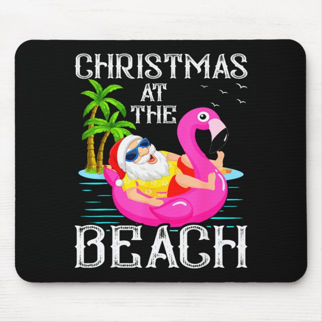 Funny Flamingo Float Santa Claus Christmas At The  Musmatta (Framsidan)