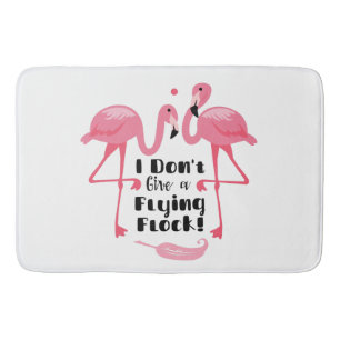 Funny Flamingo Humor - Jag Ge inte ett flygande lå Badrumsmatta