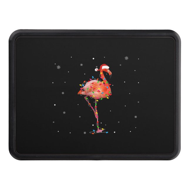 Funny Flamingo Julljusapparat Cute Julafton Dragkroksskydd (Framsidan)