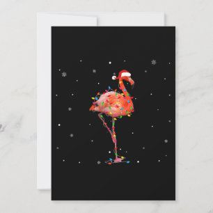 Funny Flamingo Julljusapparat Cute Julafton Spara Datumet