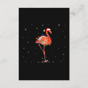 Funny Flamingo Julljusapparat Cute Julafton Tilläggskort