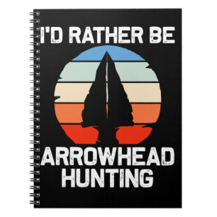 Funny Flint Arrowhads Stone Samling Anteckningsbok