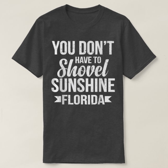 Funny Florida Vacations Gift Funny Snö Bird Beach T Shirt (Design framsida)