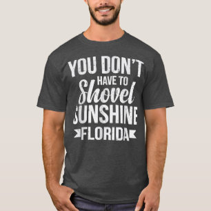 Funny Florida Vacations Gift Funny Snö Bird Beach T Shirt