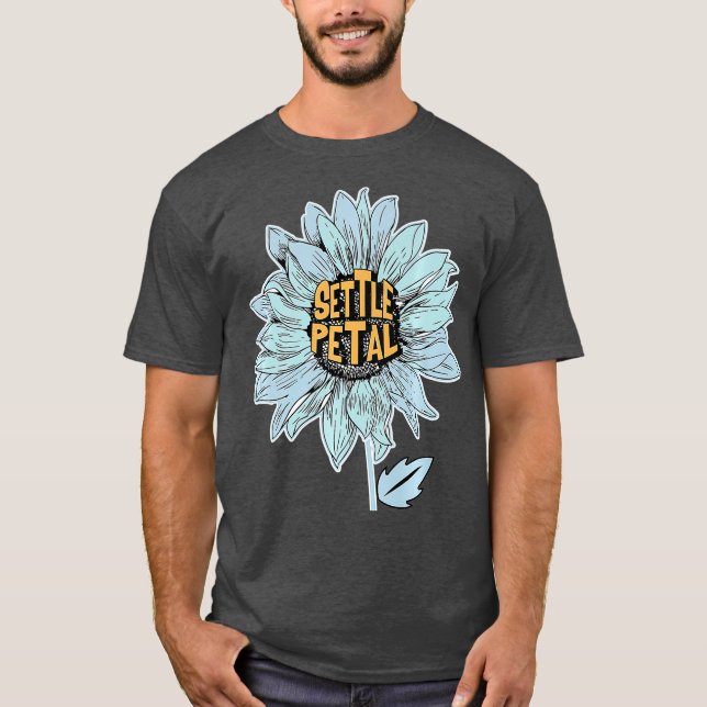 Funny Florist Shop Flowers Plant Gardener Settle T Shirt (Framsida)