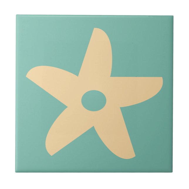 Funny Flower Kakelplatta (Framsidan)