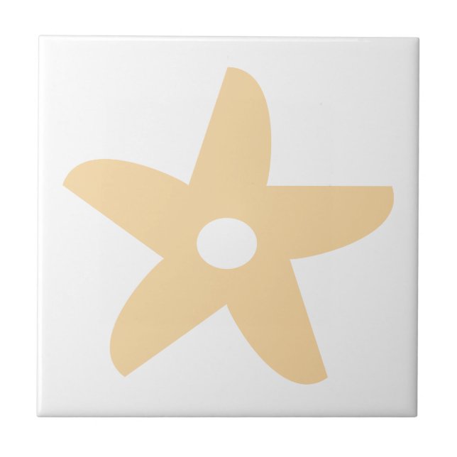 Funny Flower Kakelplatta (Framsidan)