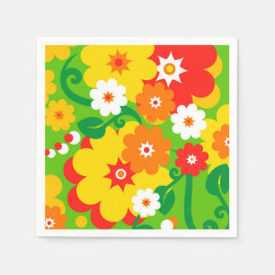 Funny Flower Power Tapet + dina idéer Pappersservett