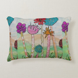 Funny Flowers Prydnadskudde