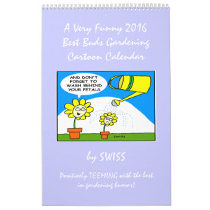 Funny Flowers Tecknads Gardeners Tecknad Calendar Kalender