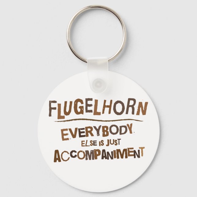 Funny Flugelhorn Nyckelring (Framsida)