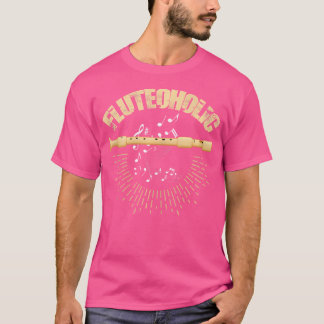 Funny Flute Shirt Fluteoalkoholt Flutist Instrumen T Shirt