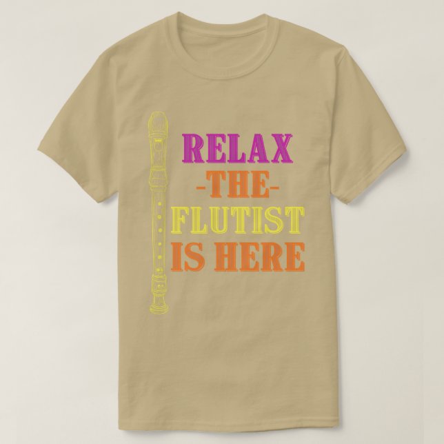 Funny Flutist Quote Music Gift Flute T Shirt (Design framsida)