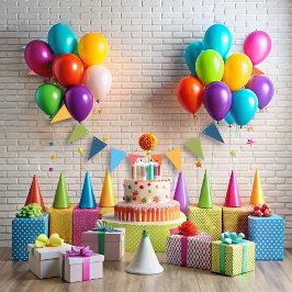 Funny flygande Unicorn Rainbow Färg 1:a födelsedag Vimplar