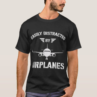 Funny Flygplan-flygdesign för pilot & Aviation Flä T Shirt