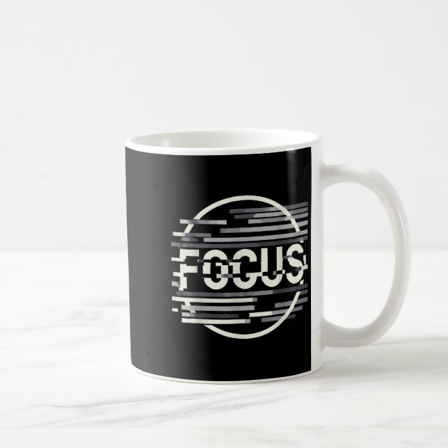 Funny Focus Humor Funny Graphic Kaffemugg (Höger)