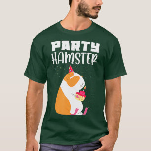 Funny Födelsedagsfest Hamster Firande T Shirt