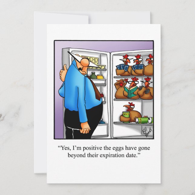 Funny Födelsedagsfest inbjudan (Framsida)