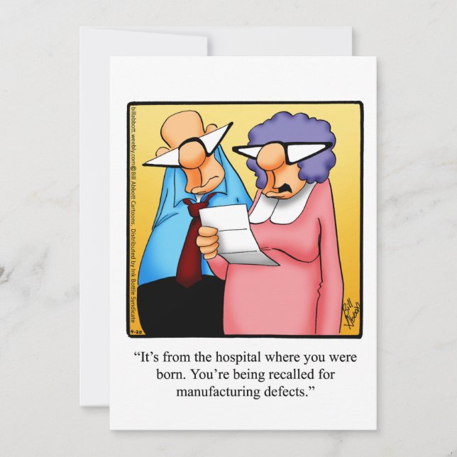 Funny Födelsedagsfest inbjudan (Framsida)