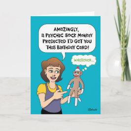 Funny födelsedagsförutsägelse kort