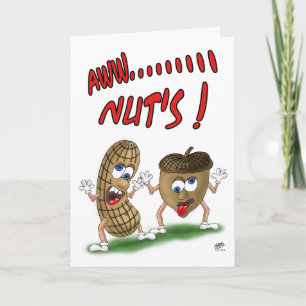 Funny Födelsedagskort: Aw Nöt Kort