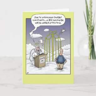Funny Födelsedagskort: Budgetbegränsningar Kort