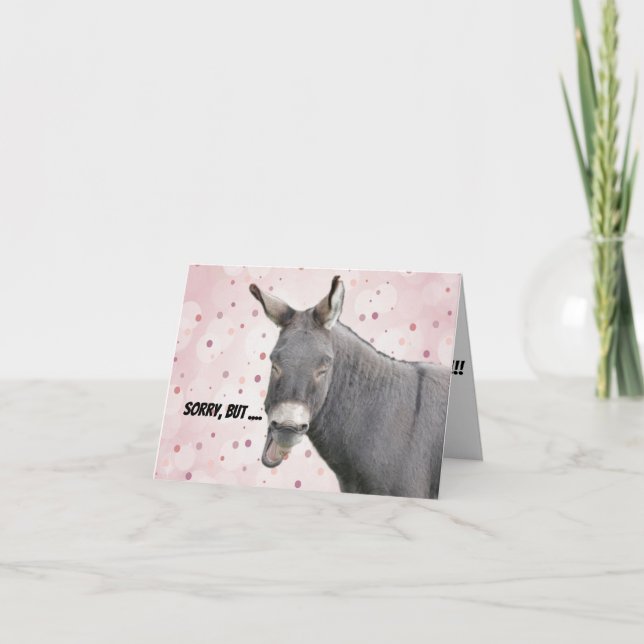 Funny födelsedagskort kort (Framsida)