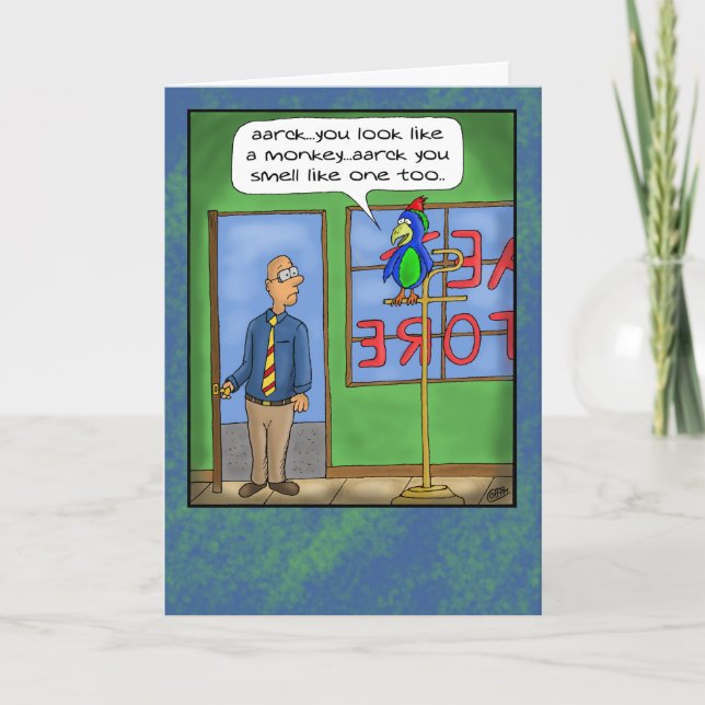 Funny Födelsedagskort: Pet Shop Kort (Framsida)