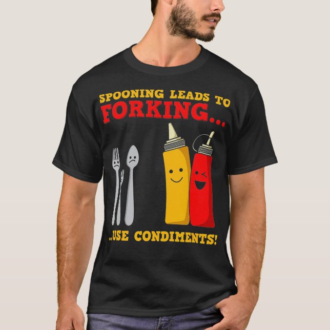 Funny Food Funny Conditions Birth Control Quotes T Shirt (Framsida)