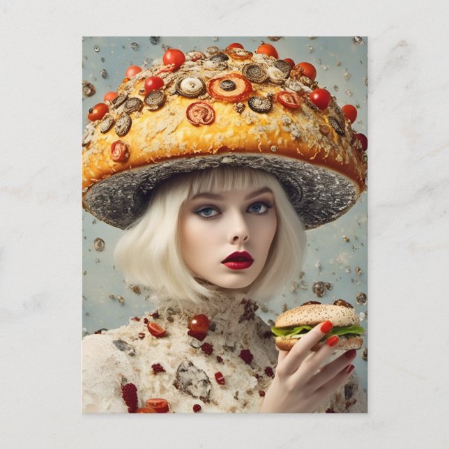 Funny Food Person Vykort (Framsida)