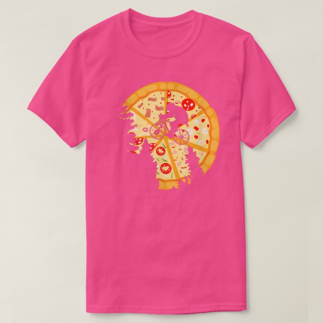 Funny Food Pizza 710  T Shirt (Design framsida)