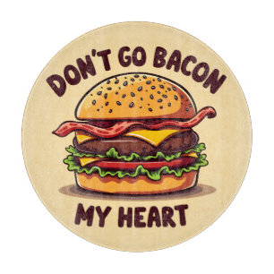 Funny Food Pun Bacon Älskare Cheeseburger Design