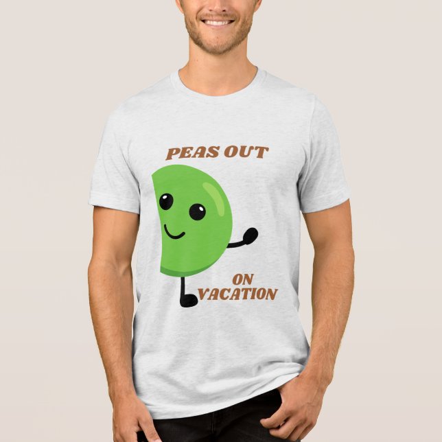 Funny Food Pun Vacation T Shirt (Framsida)