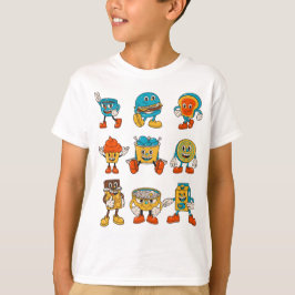 Funny Food Tecknade figurer T Shirt