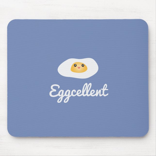 Funny Foodie Cute Egg Eggcellent Humous Food Pun Musmatta (Framsidan)