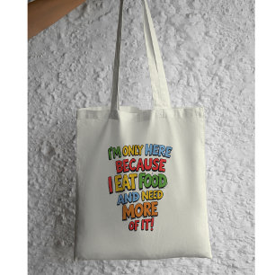 Funny Foodie Gift, Supermarket shopping, humor Tygkasse