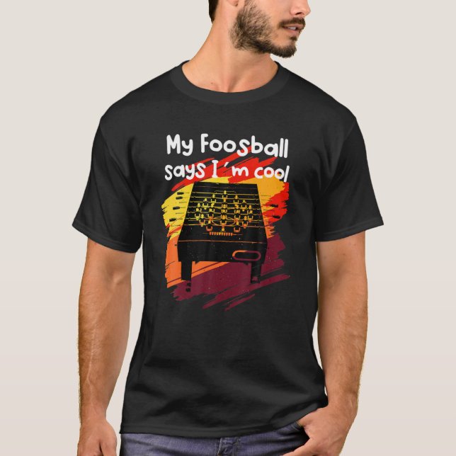 Funny Foosball Bord T Shirt (Framsida)