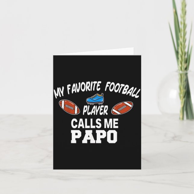 Funny Football Dad Pride Pa Fan Srts Family  Kort (Framsida)